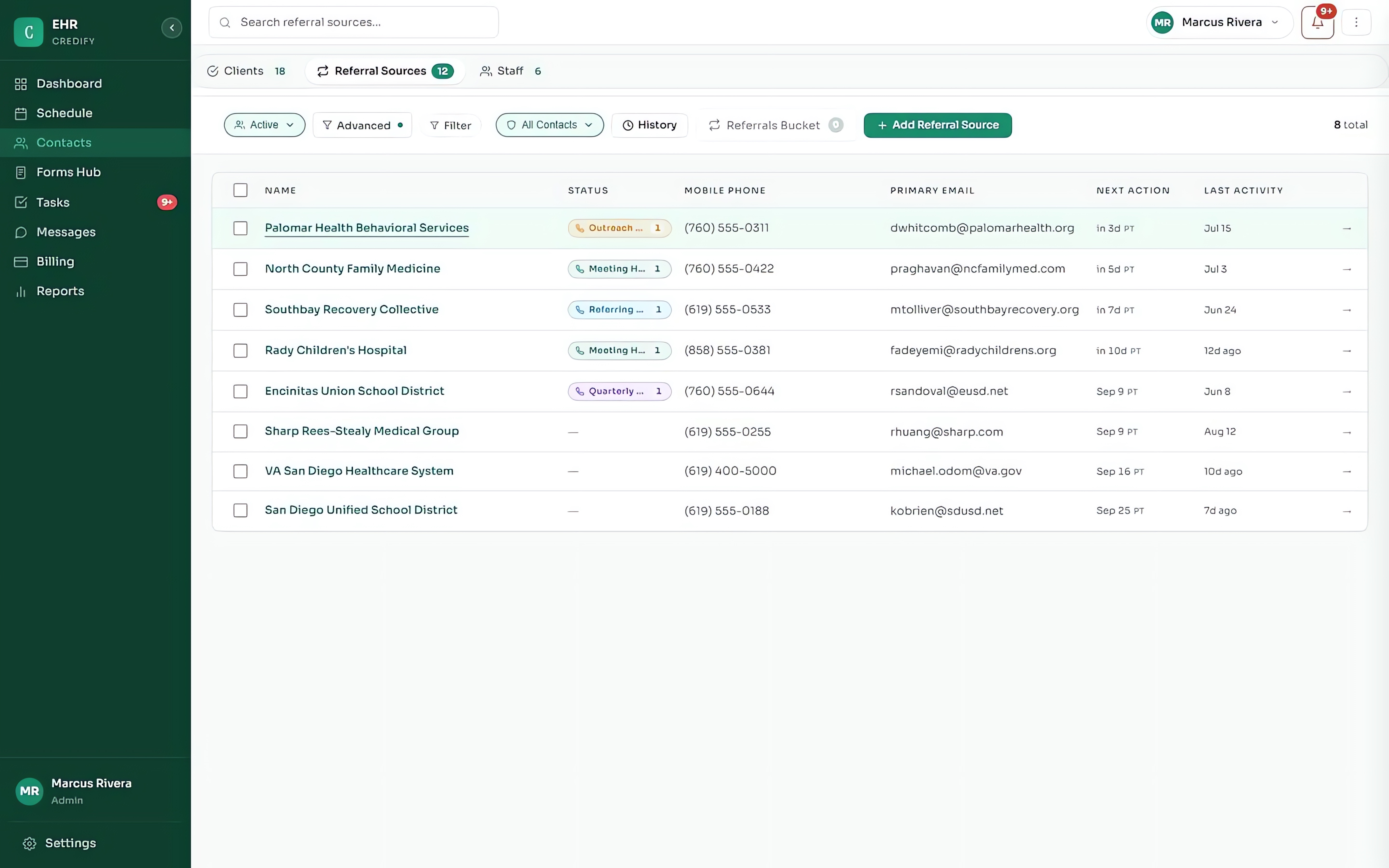 CRM, shown in Keep Your EHR