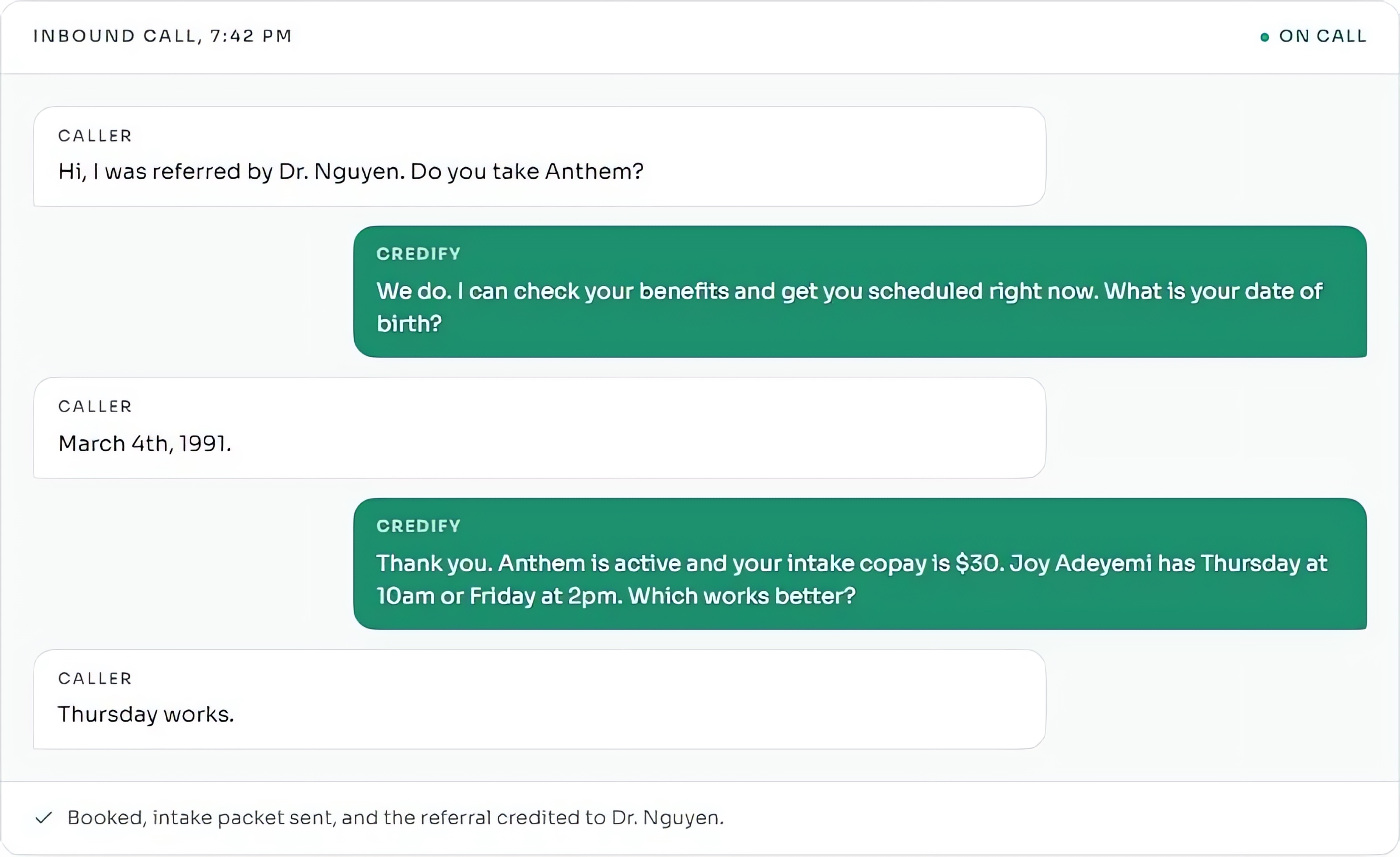AI front desk, shown in Keep Your EHR