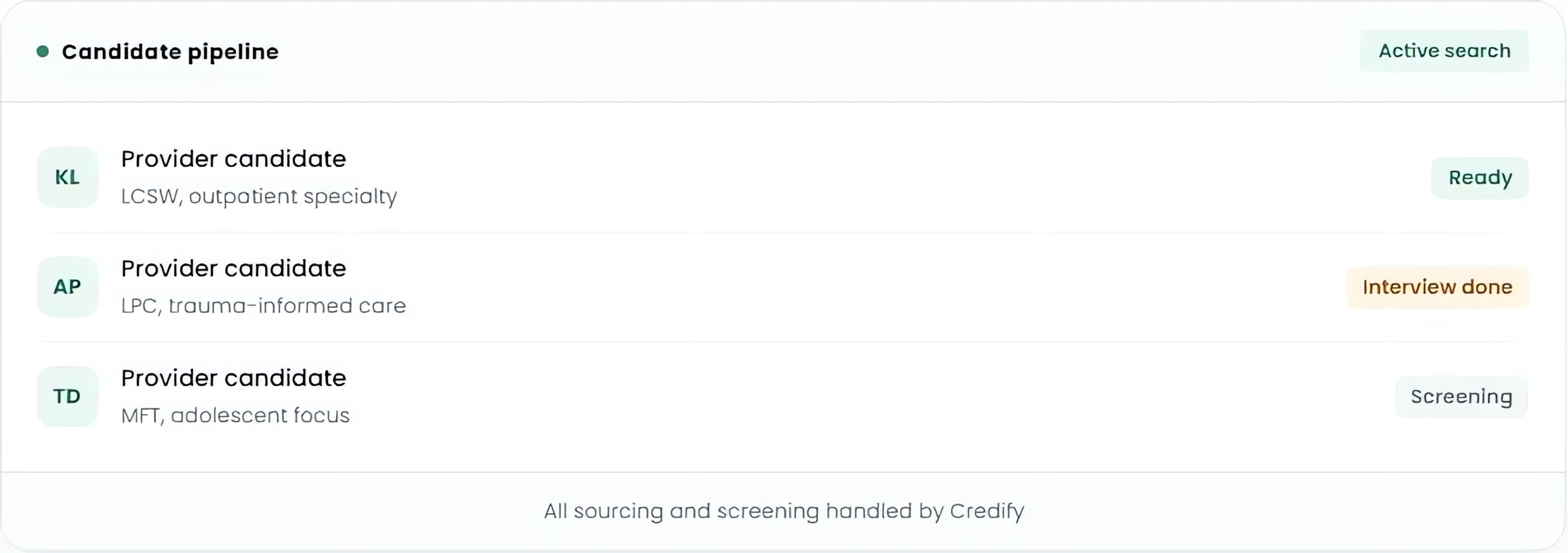 Recruiting, shown in Keep Your EHR